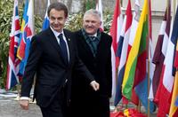 Rodríguez Zapatero llega a la Cumbre informal del 11 de febrero de 2010 en Bruselas